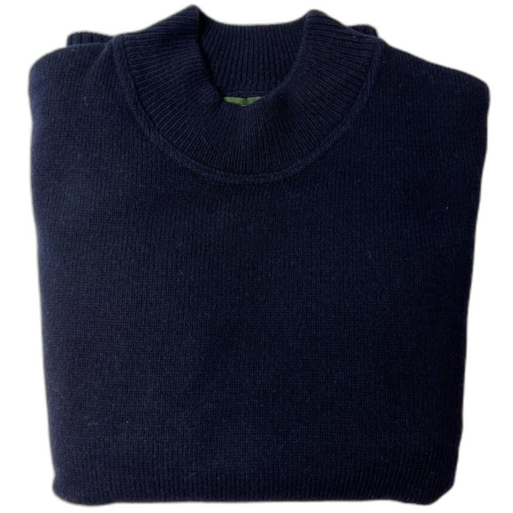 Orvis Men’s 100% Lambswool Sweater Navy Size L New - Picture 1 of 7